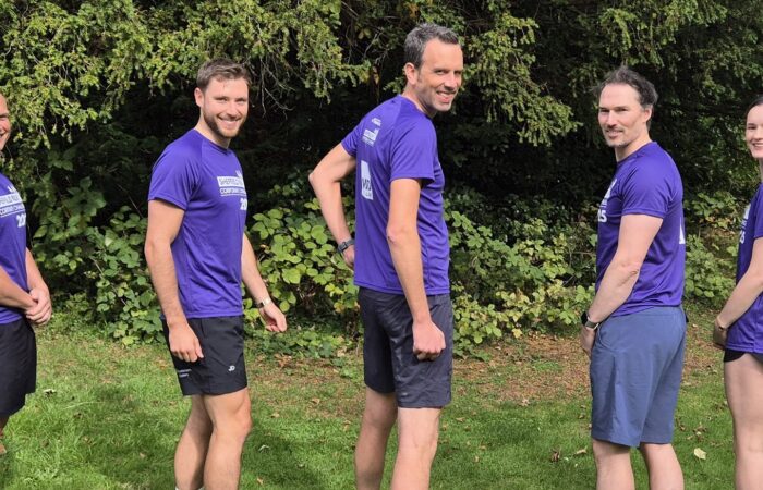 Best foot forward for MD Law employees Luke Turner, Joe Duffy, Neil Kelly, Keith Hague and Ruby Klarzynska.